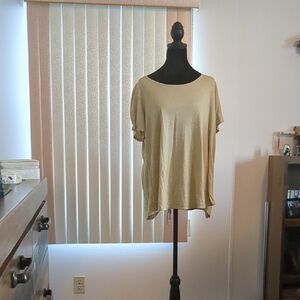 Casual Beige Women's Top